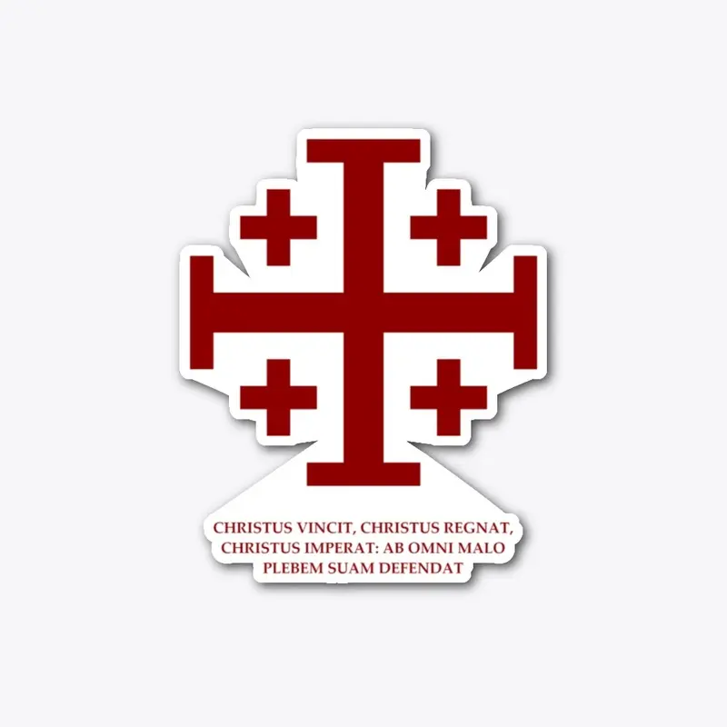 Jerusalem Cross - Christus Vincit