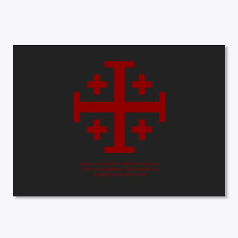 Jerusalem Cross - Christus Vincit